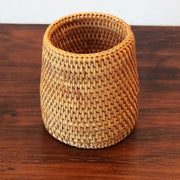 Rattan Aufbewahrungstopf - Rattan Deko