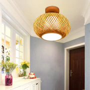 Rattan Kugelleuchte | ÉLOISE - Rattan Deko