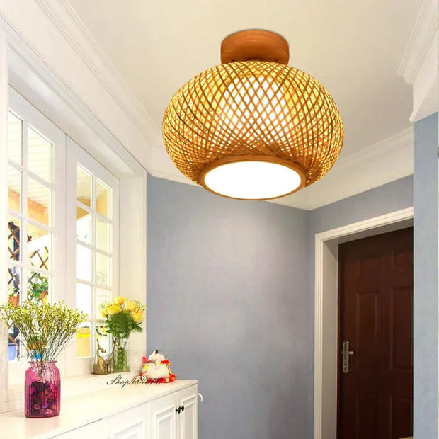 Rattan Kugelleuchte | ÉLOISE - Rattan Deko