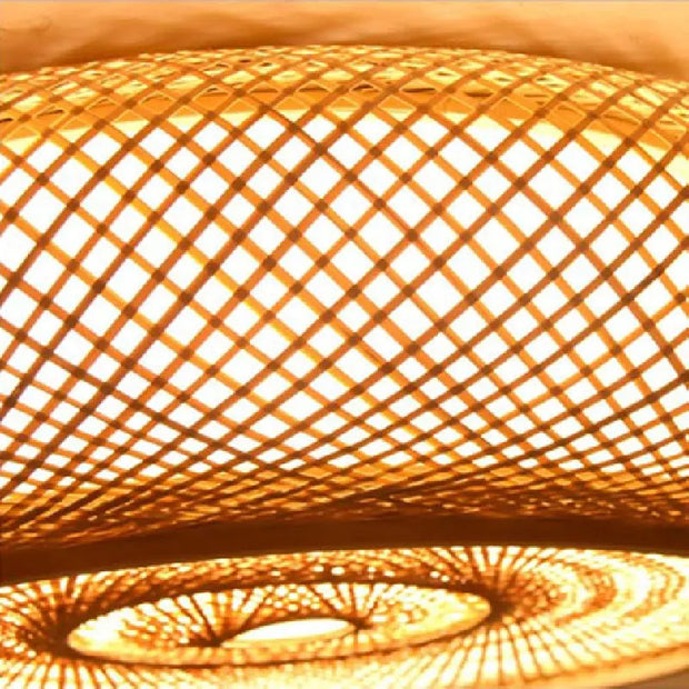 Bambus Rattan Deckenleuchte | MAËLYS - Rattan Deko