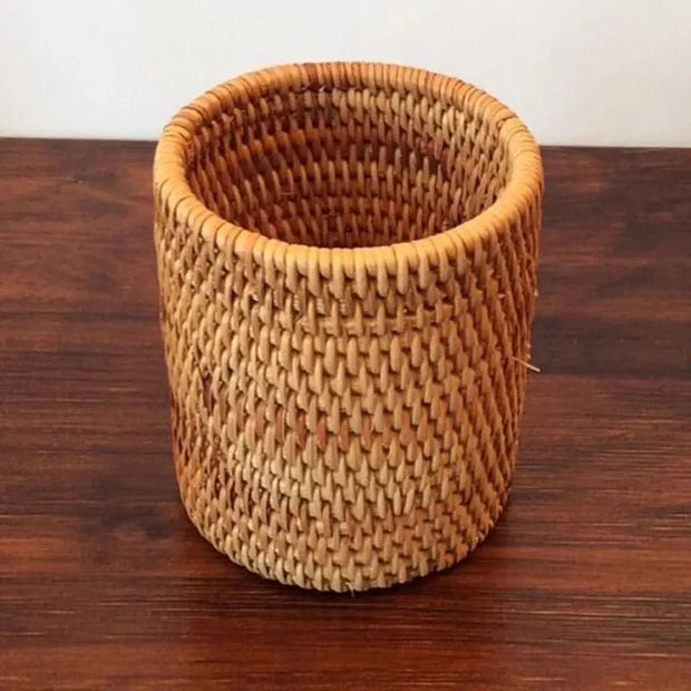 Rattan Aufbewahrungstopf - Rattan Deko