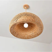 Bambus-Hängeleuchte Wohnzimmer Rattan Deko