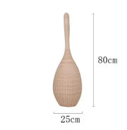 Rattan Stehlampe Tropfenform für stilvolle Beleuchtung - Rattan Deko