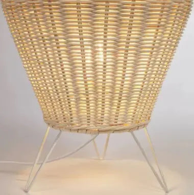 Nordischer Lampadaire aus Rattan für stilvolle Beleuchtung Rattan Deko