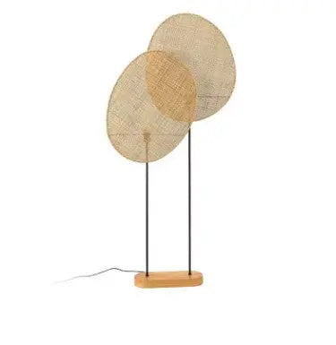 Asiatischer Rattan Stehlampe im natürlichen Stil - Rattan Deko