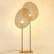 Asiatischer Rattan Stehlampe im natürlichen Stil - Rattan Deko