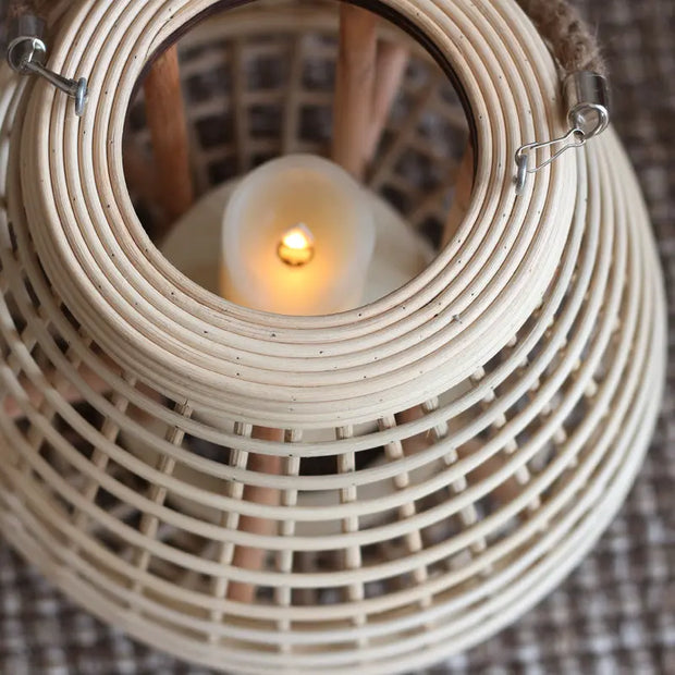 Rattan Kerzenhalter | ÉLARA - Rattan Deko