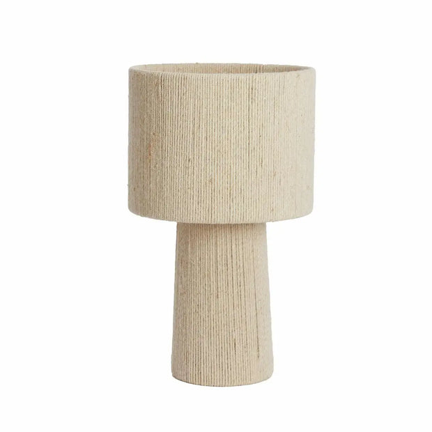 Jute Tischlampe für natürliche Wohnakzente Rattan Deko