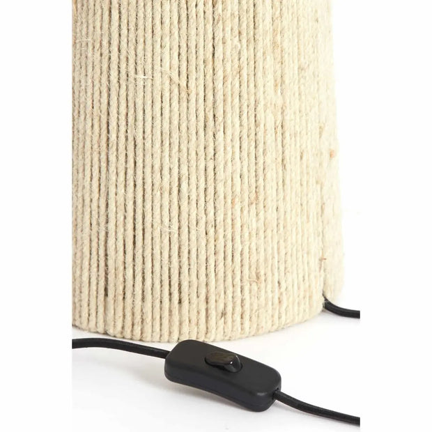 Jute Tischlampe für natürliche Wohnakzente Rattan Deko