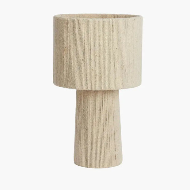Jute Tischlampe für natürliche Wohnakzente Rattan Deko