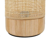 Holz-Rattan Lampe im skandinavischen Stil - Rattan Deko