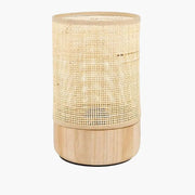 Holz-Rattan Lampe im skandinavischen Stil - Rattan Deko