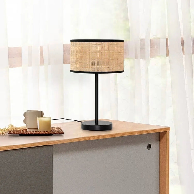 Moderne Rattan Tischlampe für stilvolle Akzente - Rattan Deko