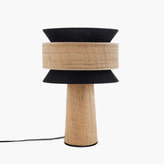 Rattan Tischlampe Schwarz für stilvolle Akzente - Rattan Deko