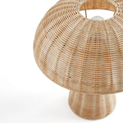 Champignon Lampe aus Rattan für stilvolle Beleuchtung Rattan Deko