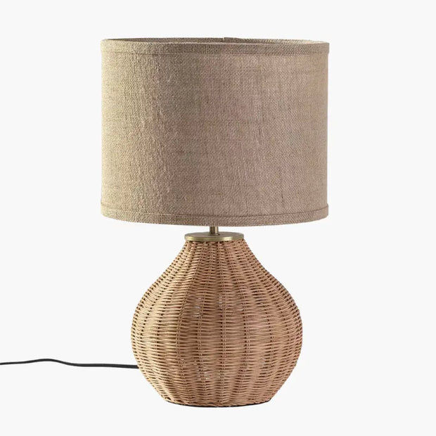Wickel-Lampe aus Rattan für gemütliche Beleuchtung Rattan Deko