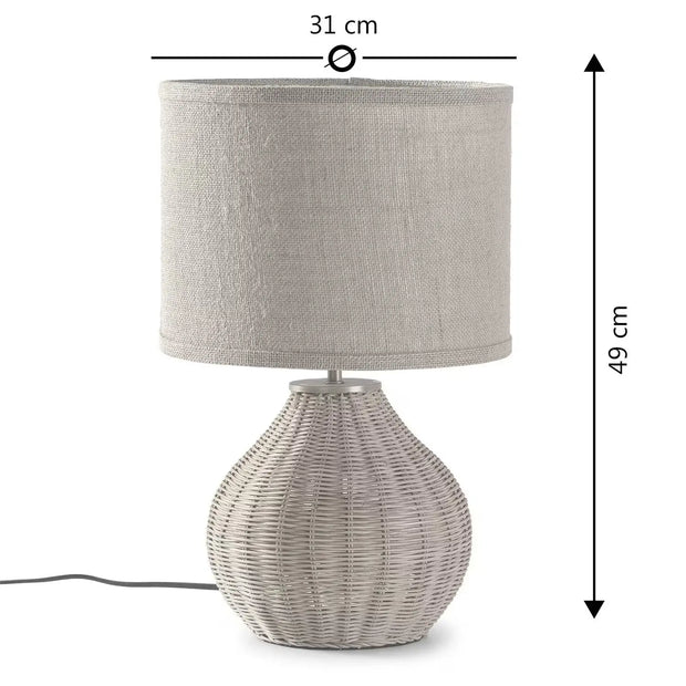 Wickel-Lampe aus Rattan für gemütliche Beleuchtung Rattan Deko
