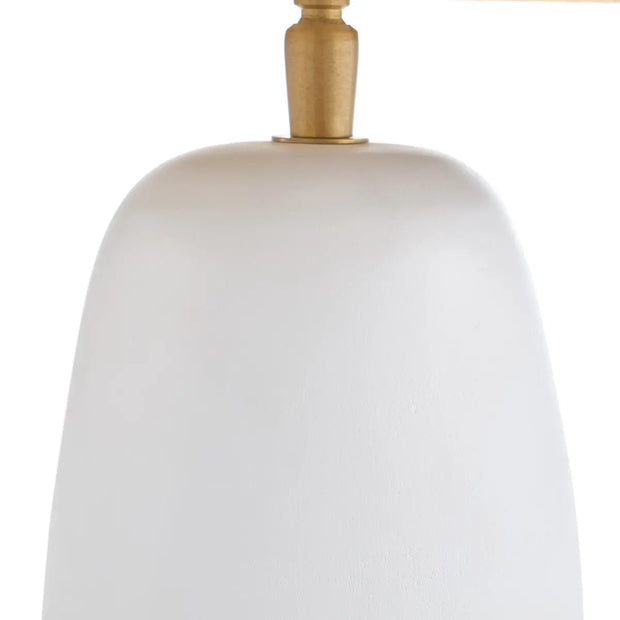 Terracotta Tischlampe mit Raphia-Schirm - Rattan Deko