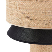 Rattan Tischlampe Schwarz für stilvolle Akzente - Rattan Deko