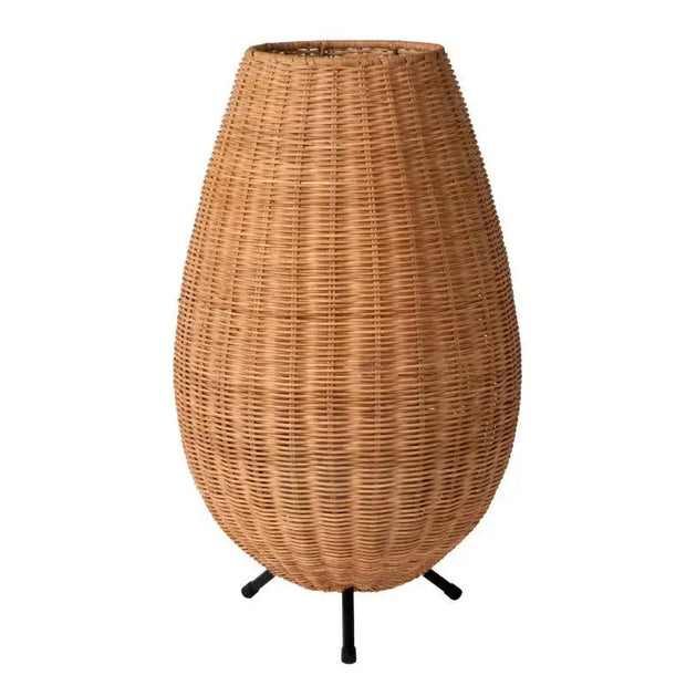 Cosy Tischlampe aus Rattan für ein warmes Ambiente - Rattan Deko