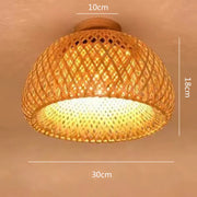 Deckenleuchte Rattan Badezimmer | MARIUS - Rattan Deko