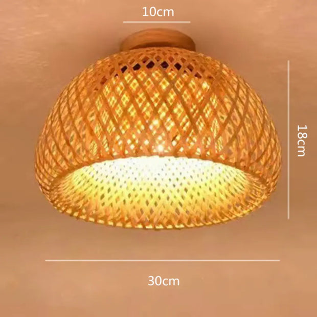 Deckenleuchte Rattan Badezimmer | MARIUS - Rattan Deko