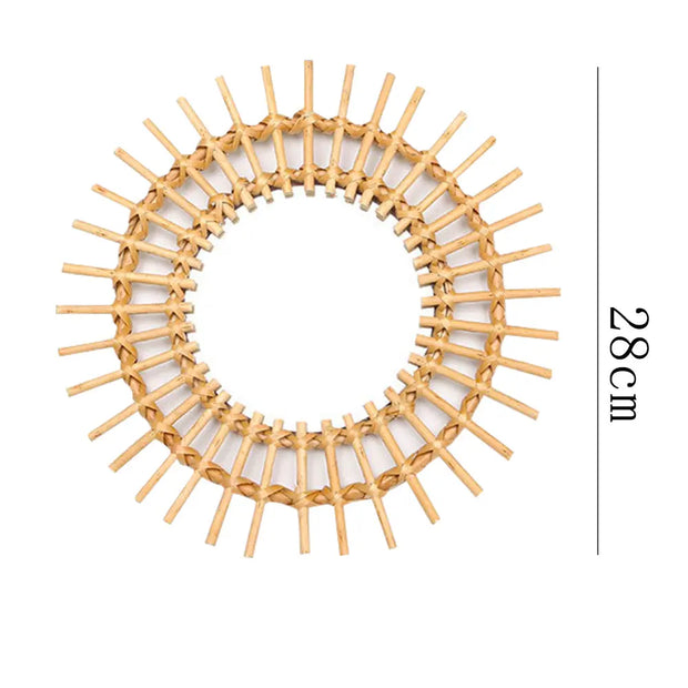 Moderner Rattan Spiegel für stilvolle Wohnräume Rattan Deko