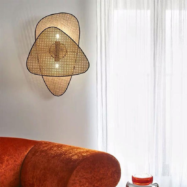 Moderne Rattan Wandlampe für stilvolle Beleuchtung Rattan Deko