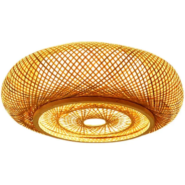Bambus Rattan Deckenleuchte | MAËLYS - Rattan Deko