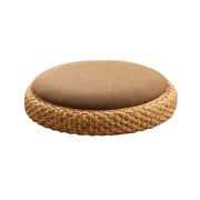 Rattan- & Stoffpouf | THÉA - Rattan Deko