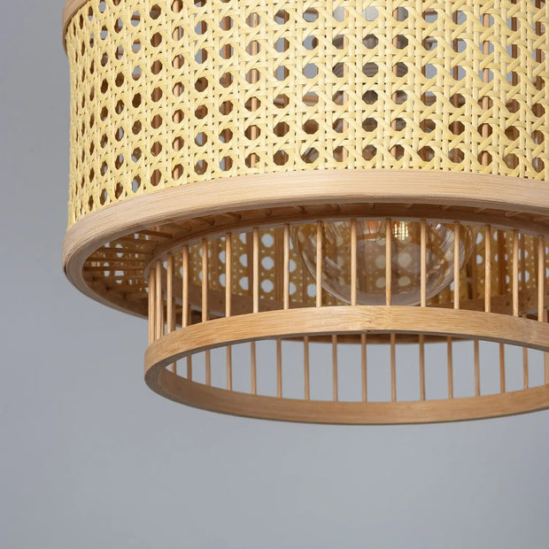 Hängelampe Rattan Design | LUMINATURE - Rattan Deko