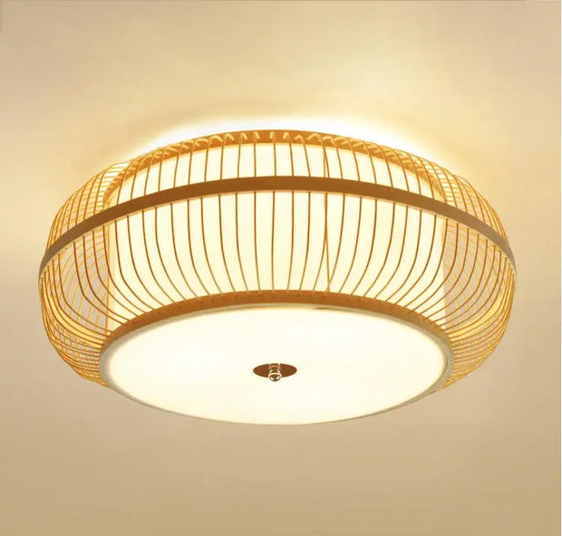 Rattan-Deckenleuchte Schlafzimmer | NEIL - Rattan Deko