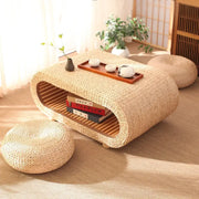 Japanischer Rattan-Couchtisch Rattan Deko