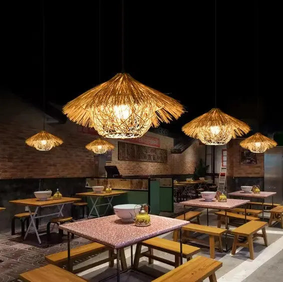 Soleïa Rattan Pendelleuchte - Rattan Deko