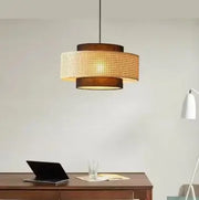 Minimalistisches Rattan-Pendelleuchte - Rattan Deko