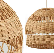 Rattanhängeleuchte pur - Rattan Deko
