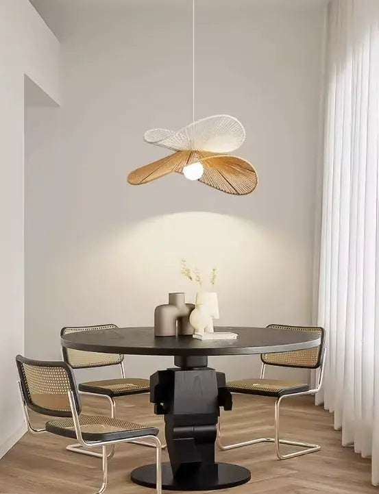 Luftige Eleganz Rattanhängeleuchte - Rattan Deko