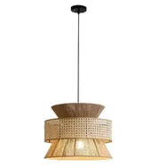 Japanische Rattan-Hängelampe - Rattan Deko