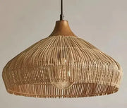 Rattanhut-Pendelleuchte - Rattan Deko