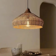 Rattanhut-Pendelleuchte Rattan Deko