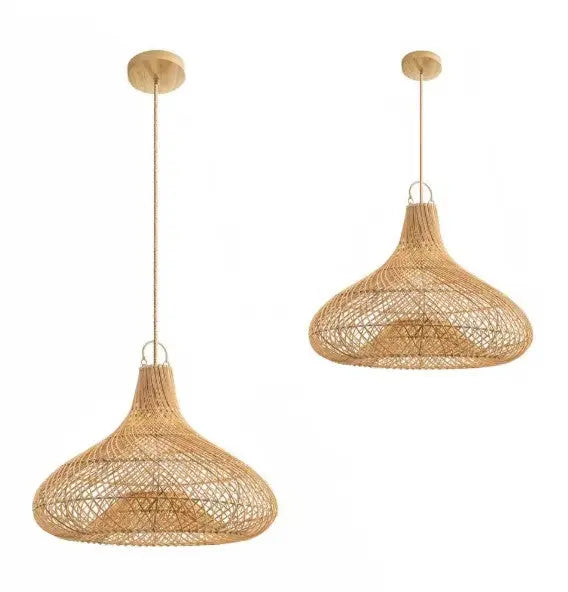 Rattan-Hängeleuchte Rattan Deko