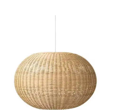 Rattanhängelampe Kugel - Rattan Deko