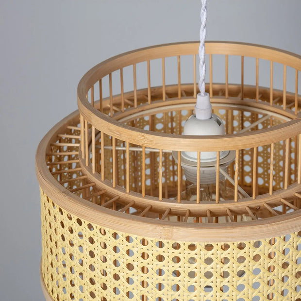 Hängelampe Rattan Design | LUMINATURE - Rattan Deko