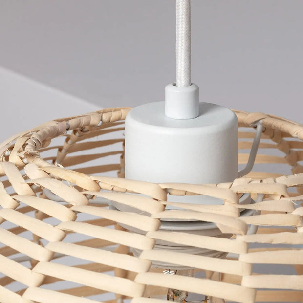Hängelampe aus Rattan und Treibholz Rattan Deko