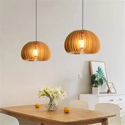 Holzpendelleuchte Rattan Deko
