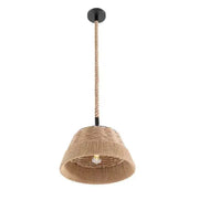 Glockenförmige Rattan-Hängelampe - Rattan Deko
