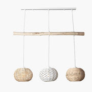 Hängelampe aus Rattan und Treibholz Rattan Deko