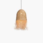 Fransiger Rattan-Hängeleuchte Bohème | LIVIA - Rattan Deko