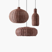Braune Weidenhängelampe | COSYNEST - Rattan Deko