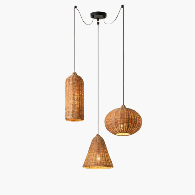 Mehrfaches Weidenpendel Rattan Deko